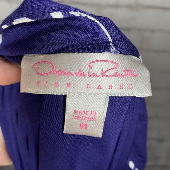 NWT Oscar de la Renta Pink Label Blue Tank Size Medium - Picture 6 of 7